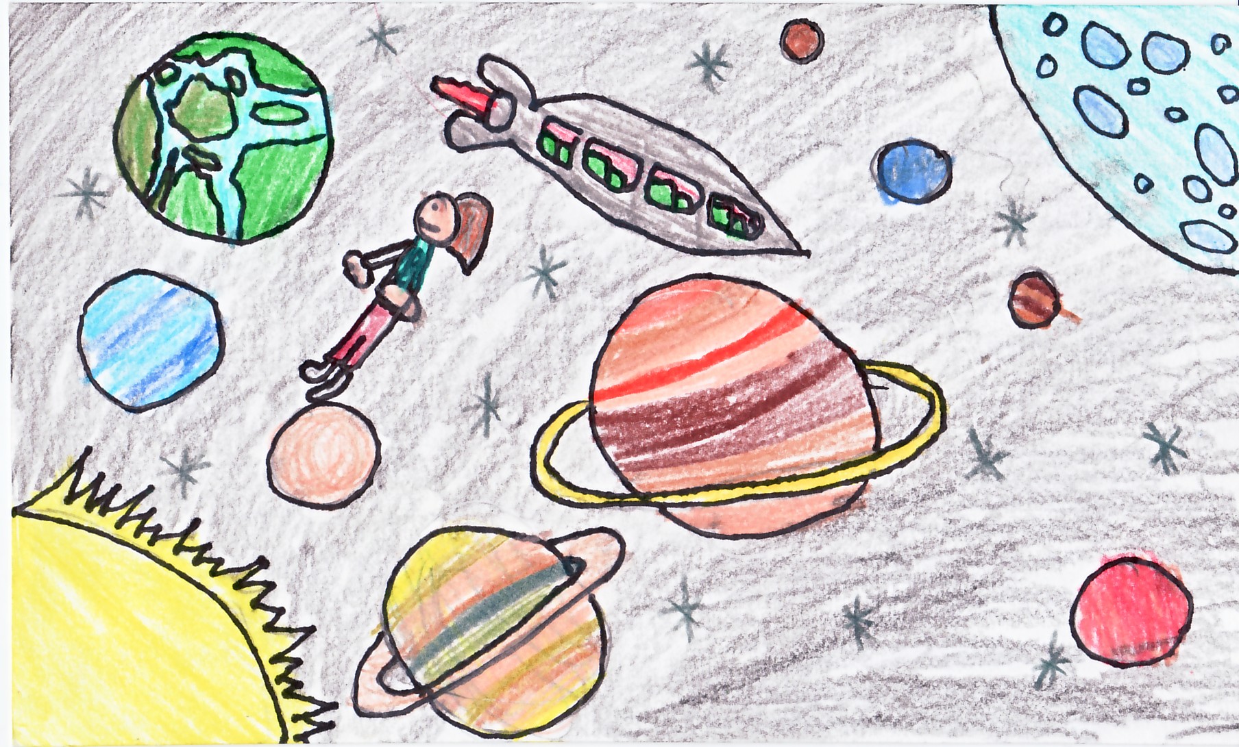 Art Helps Kids Access The Sun Moon Stars Abrakadoodle